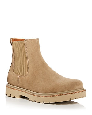 Birkenstock Unisex Highwood Slip On Suede Leather Taupe