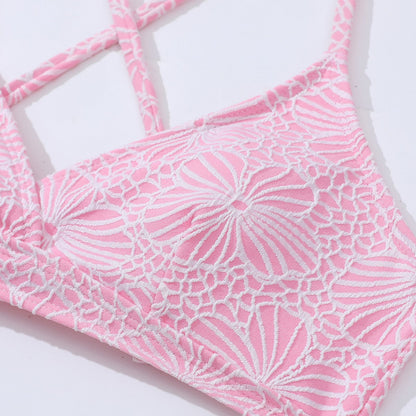 Lace up sexy bikini swimsuit