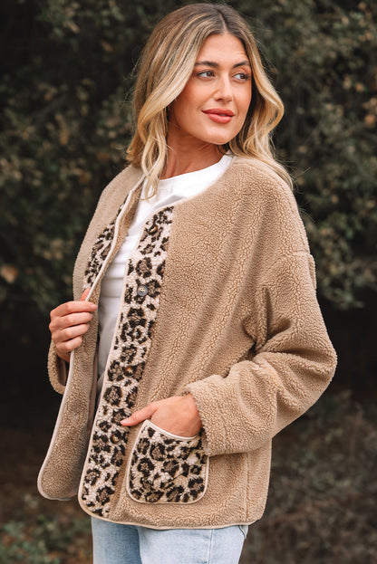Threaded Pear Renaona Print accent Plush Jacket