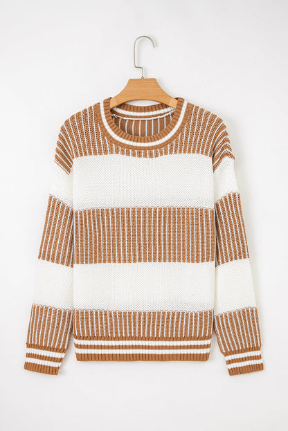 Threaded Pear Haley Drop Shoulder Loose Sweater