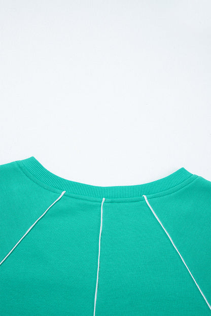 Threaded Pear Dani Colorblock Trim Pullover Top