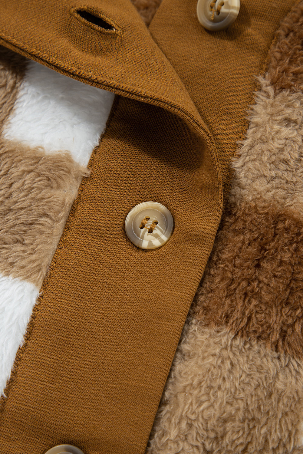 Threaded Pear Amora Sherpa Loose Knit Cardigan