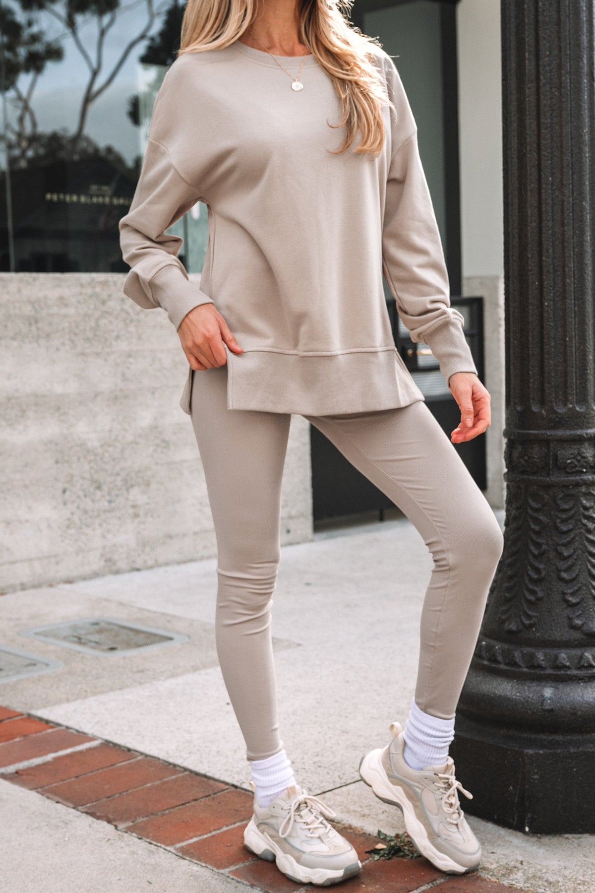 Threaded Pear Brooke Graphic Sweatshirt and Leggings