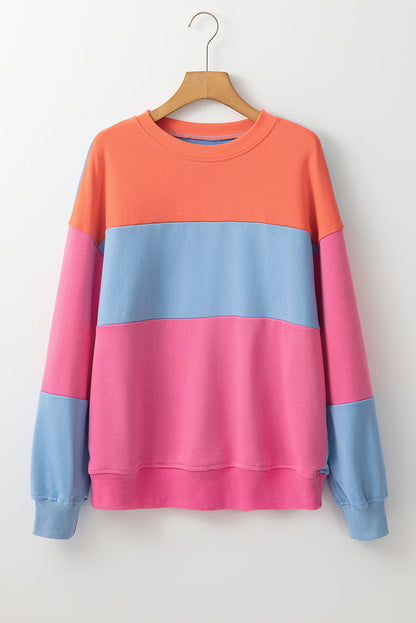 Threaded Pear Isabella Patchwork Drop Shoulder Sweatshirt