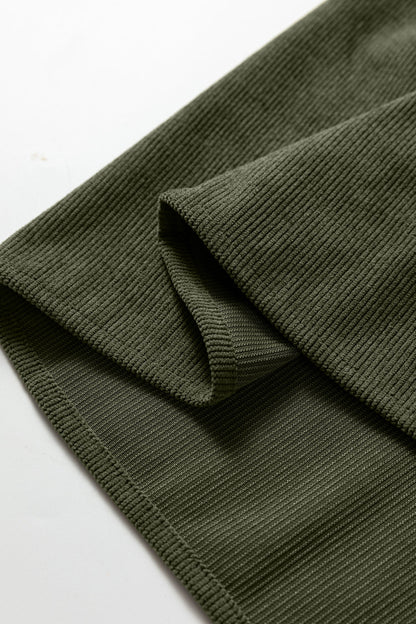 Threaded Pear Michelle Pleated Corduroy Mini Dress