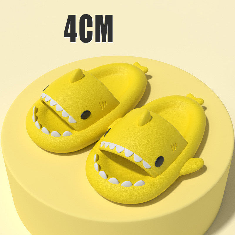 Funny Shark Cartoon Slides for Adults | Indoor & Outdoor Thick Sole Shark Slippers | Non-Slip EVA Cloud Slides for Men & Women
