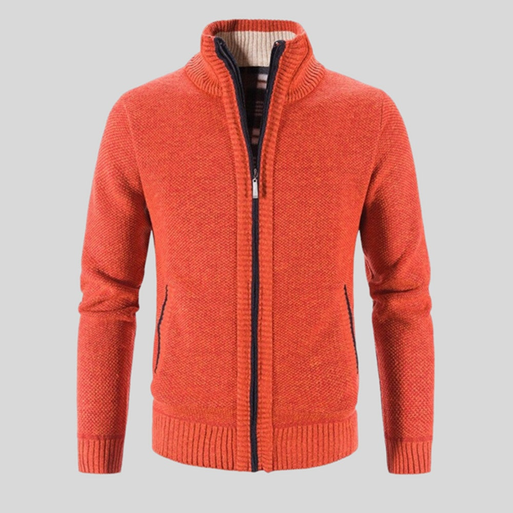 Men's Stand Collar Zip Jacket