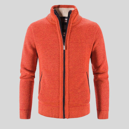 Men's Stand Collar Zip Jacket