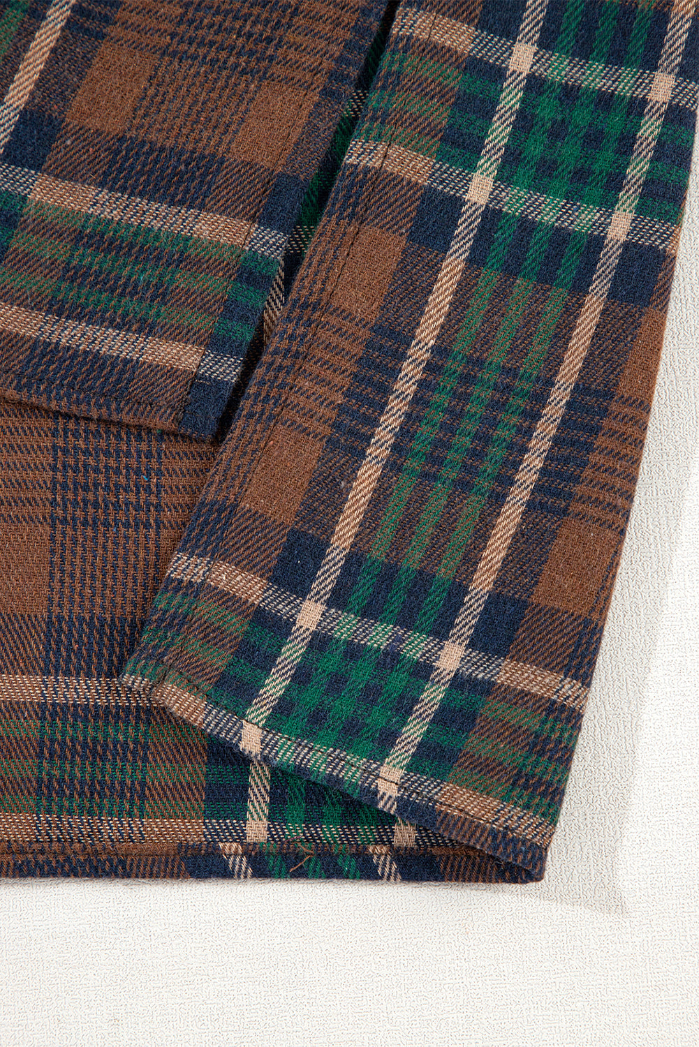Threaded Pear Elizabeth Plaid Print Chest Shirt