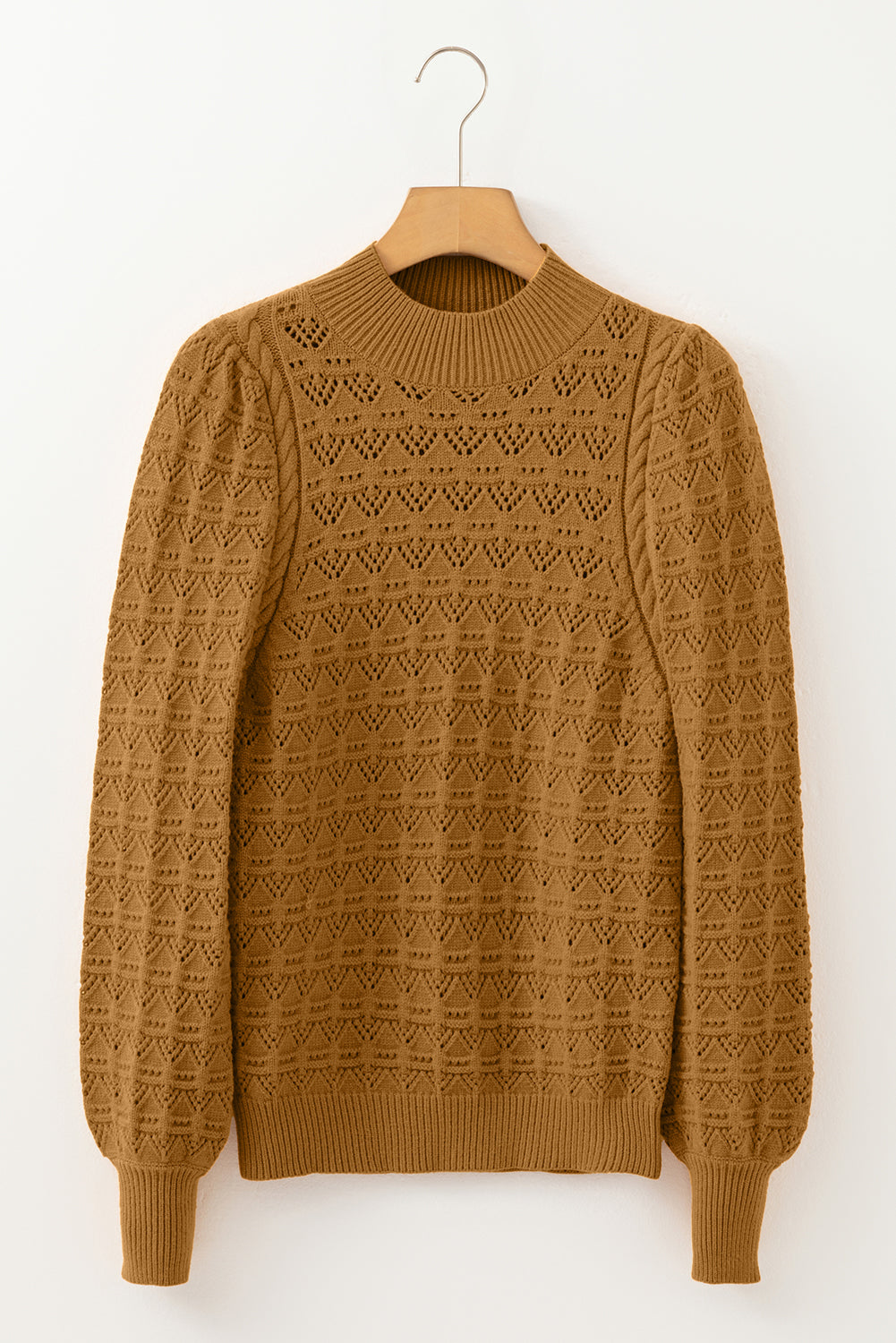 Threaded Pear Aria Edge Balloon Sleeve Sweater
