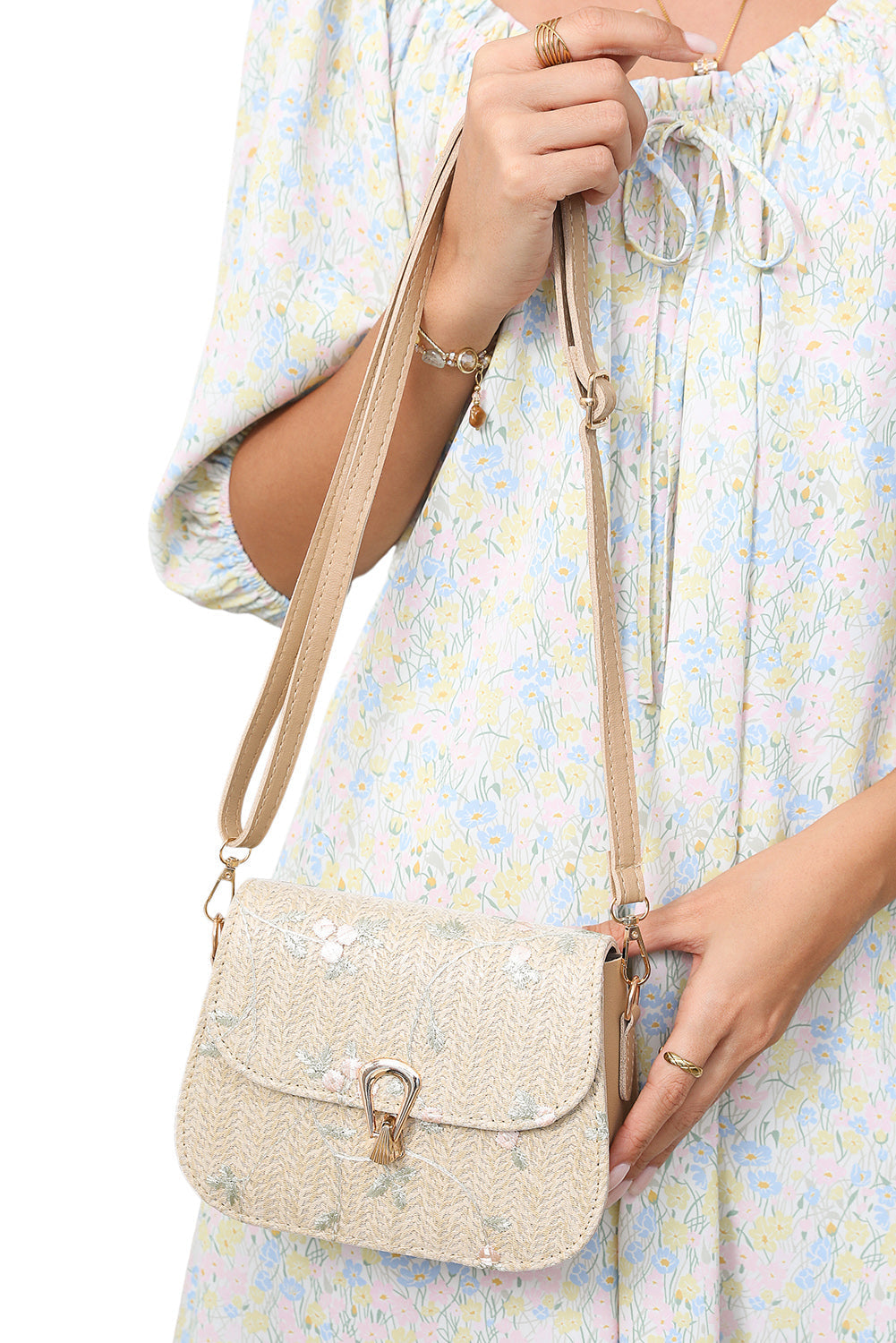 Threaded Pear Eileen Detail One Shoulder Bag