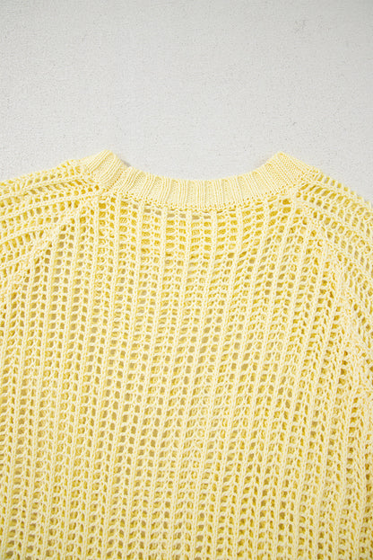 Threaded Pear Celine Tied Short Sleeve Sweater