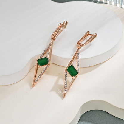 Women’s Regal Purple Gold-Plated Statement Earrings | Luxury Zircon Inlay Drop Earrings | Elegant Amethyst-Inspired Formal Jewelry | Sparkling Wedding & Party Wear Earrings | 2026 High-Fashion Jewelry