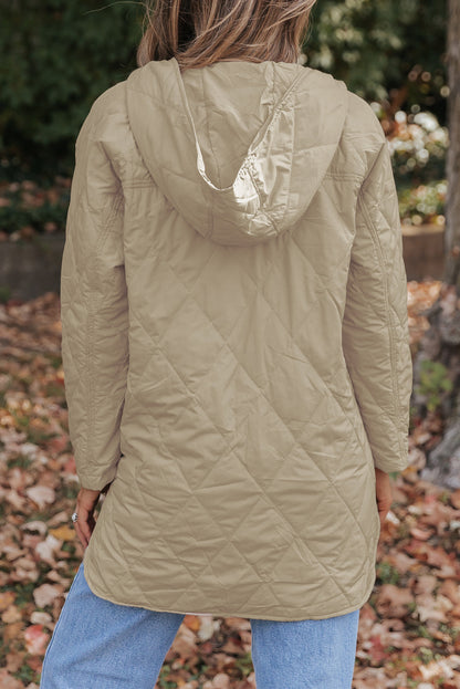 Threaded Pear Amelia Snap Hooded Puffer Coat