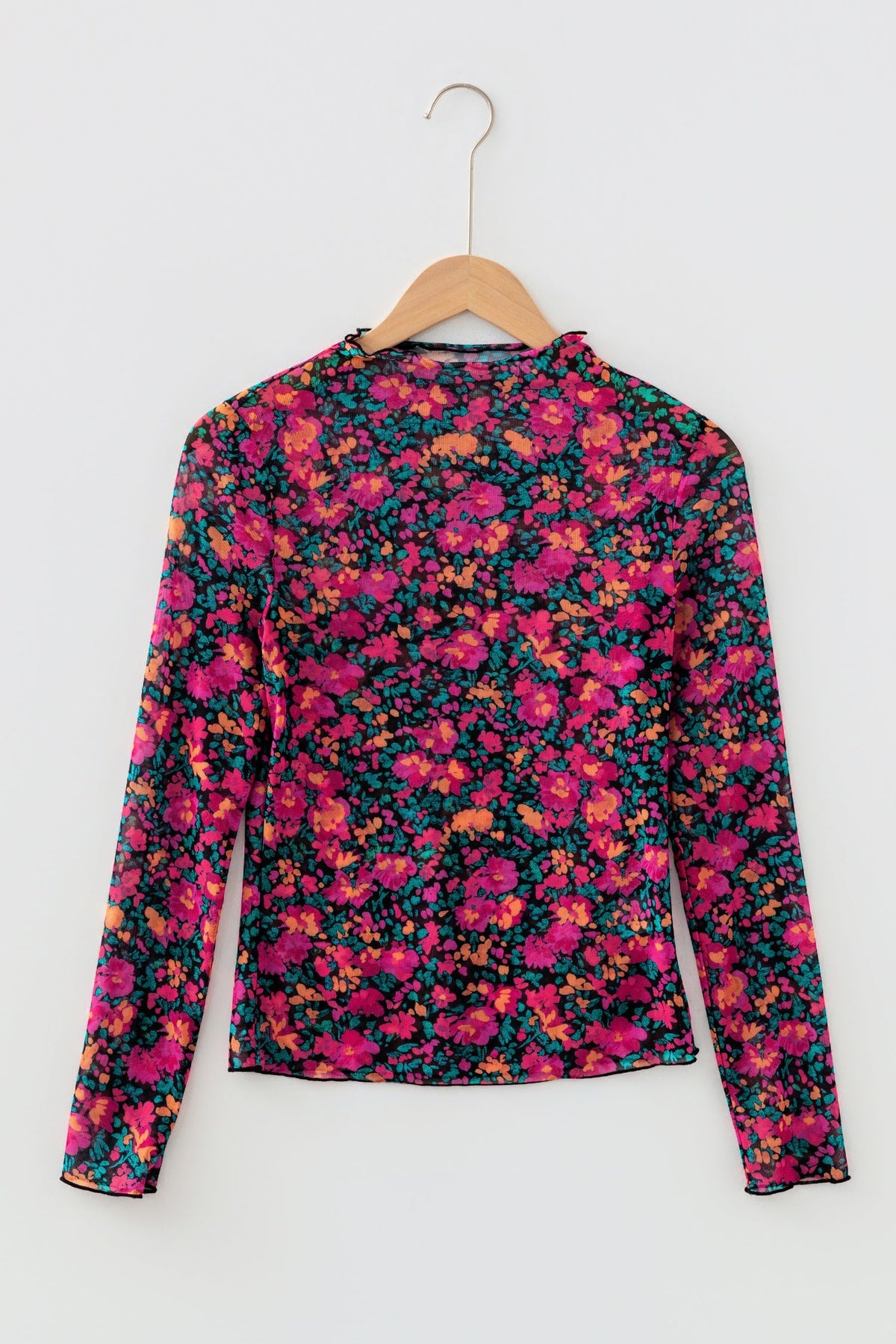 Threaded Pear Leona Sleeve Mock top Long Sleeve Top
