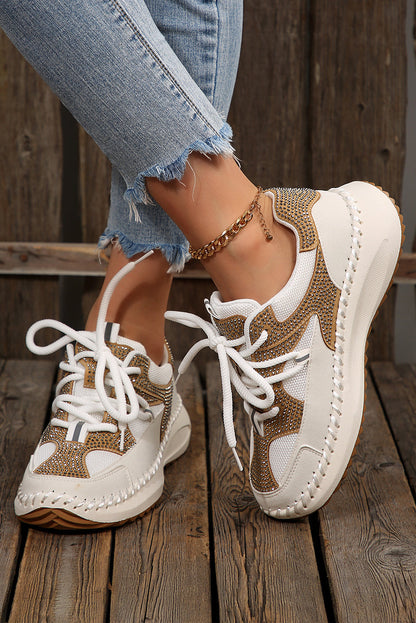 Threaded Pear Abigail Lace Up Breathable Sneakers