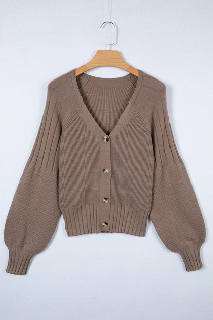 Threaded Pear Briana Mixed Texture Knit Sweater