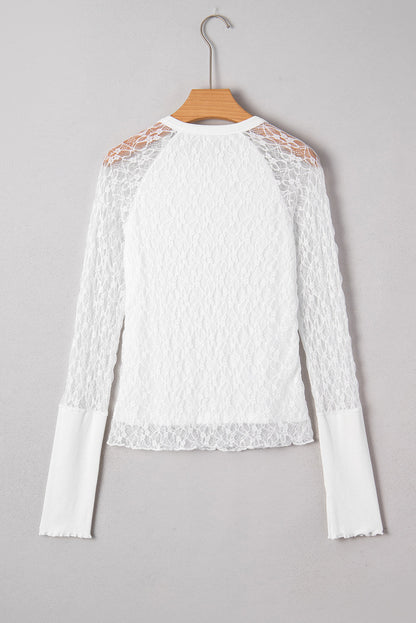 Threaded Pear Luisa Slim Henley top Long Sleeve Top