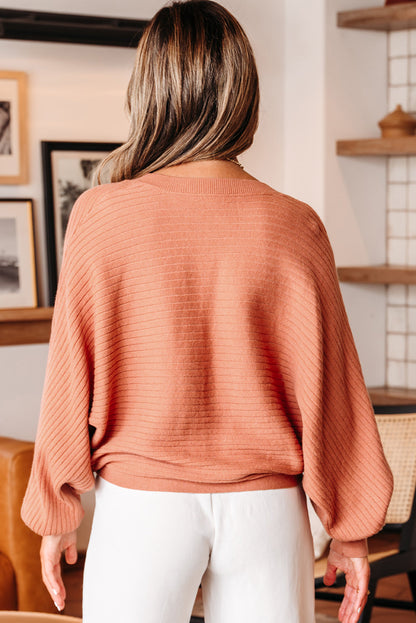 Threaded Pear Parker Button Front Dolman Sleeve Sweater Cardigan
