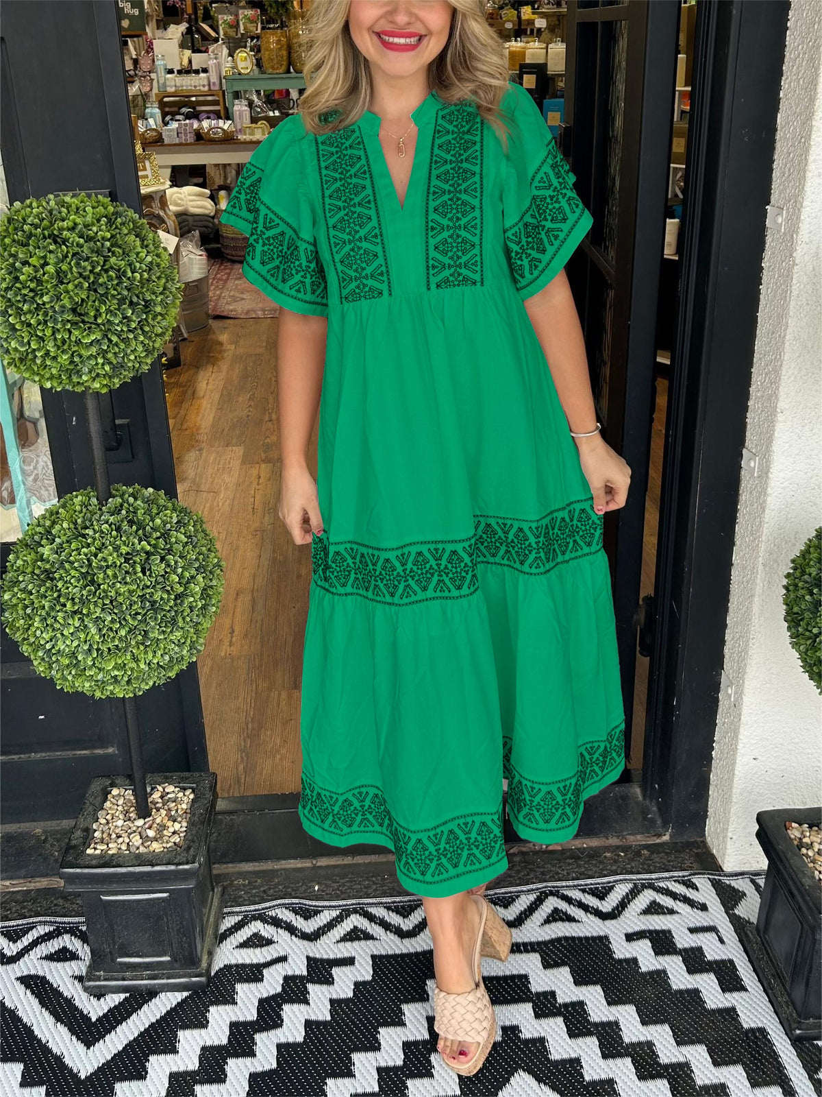 ✨Women's V-Neck Boho Maxi Dress (Buy 2 Free Shipping)