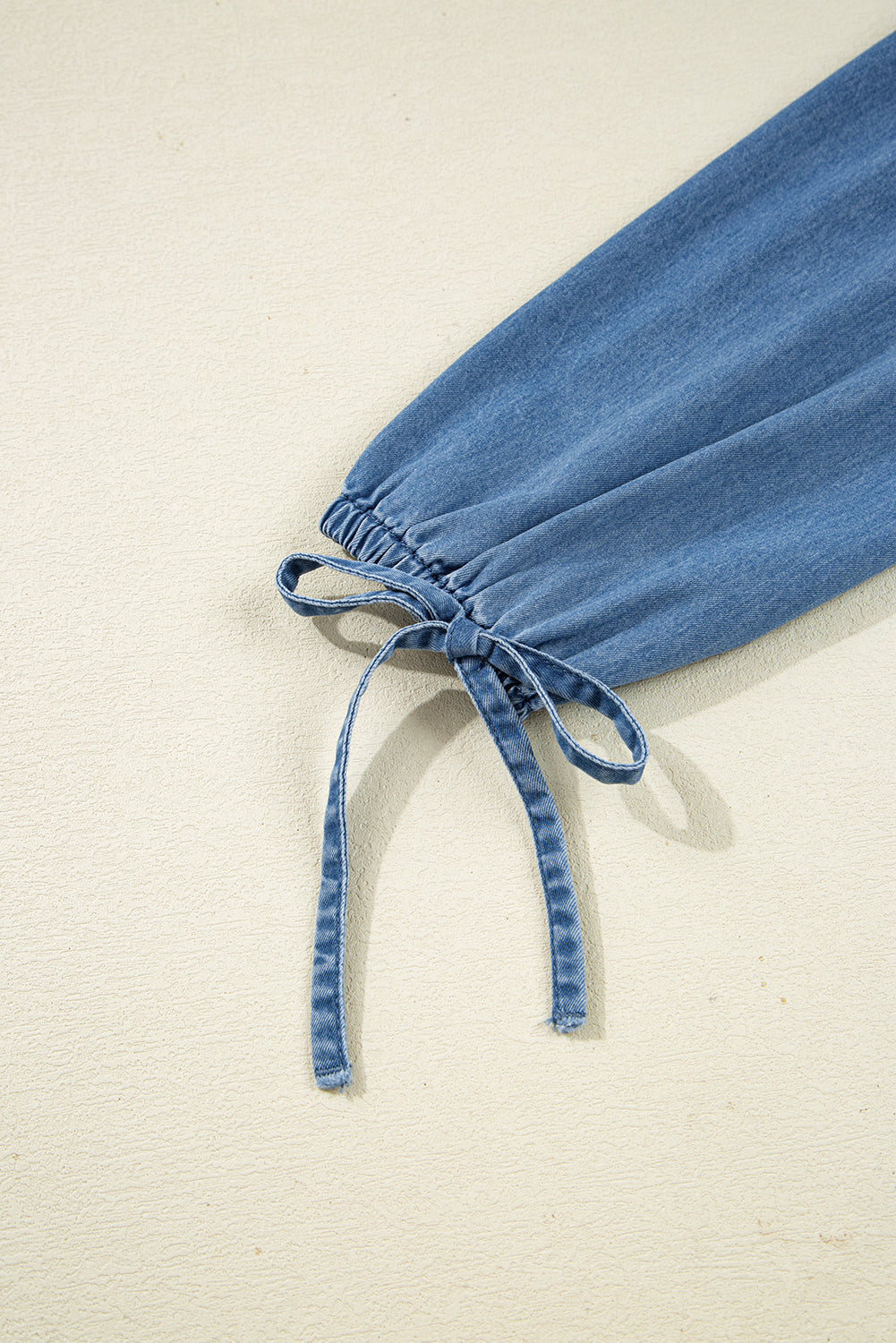 Threaded Pear Emmy Sleeve Tied Peplum Top
