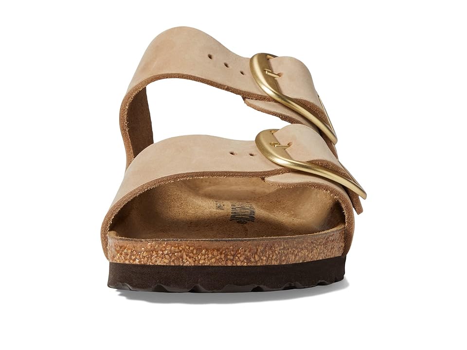 Birkenstock Unisex Arizona Big Buckle Nubuck Leather Sandcastle