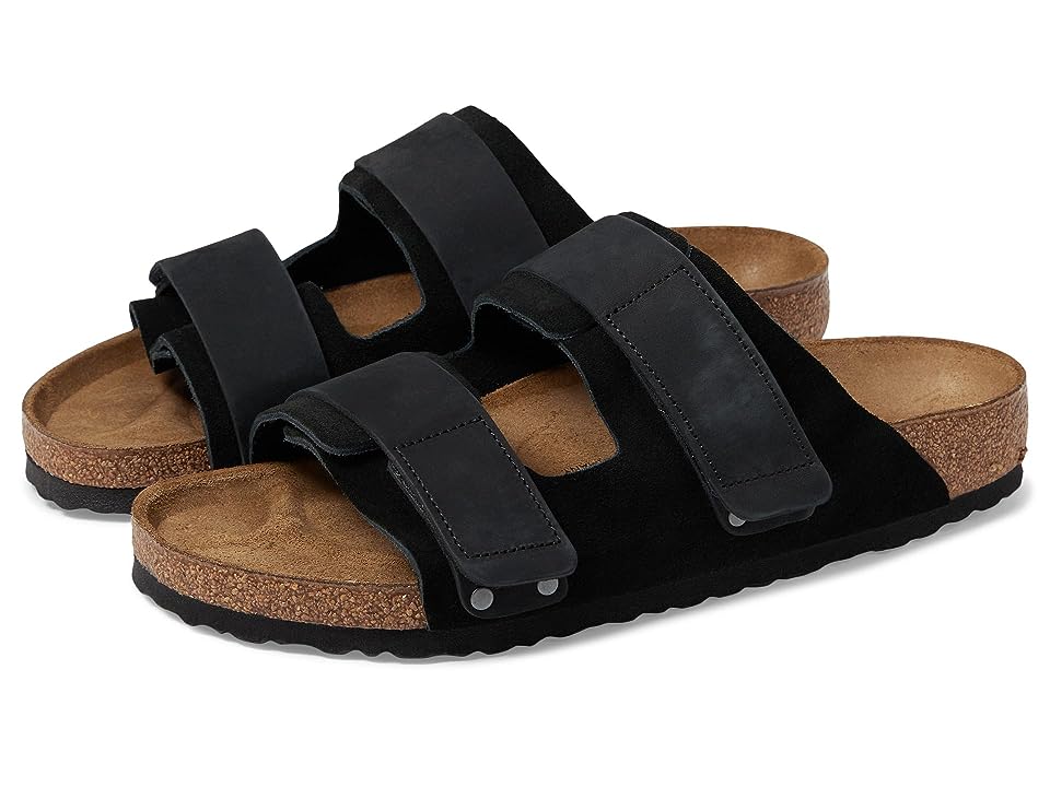 Birkenstock Shoes Uji Nubuck/Suede Leather Slide Sandals
