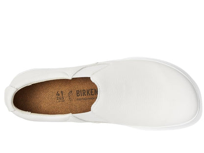 Birkenstock Unisex QO 400 Natural Leather Rubber White