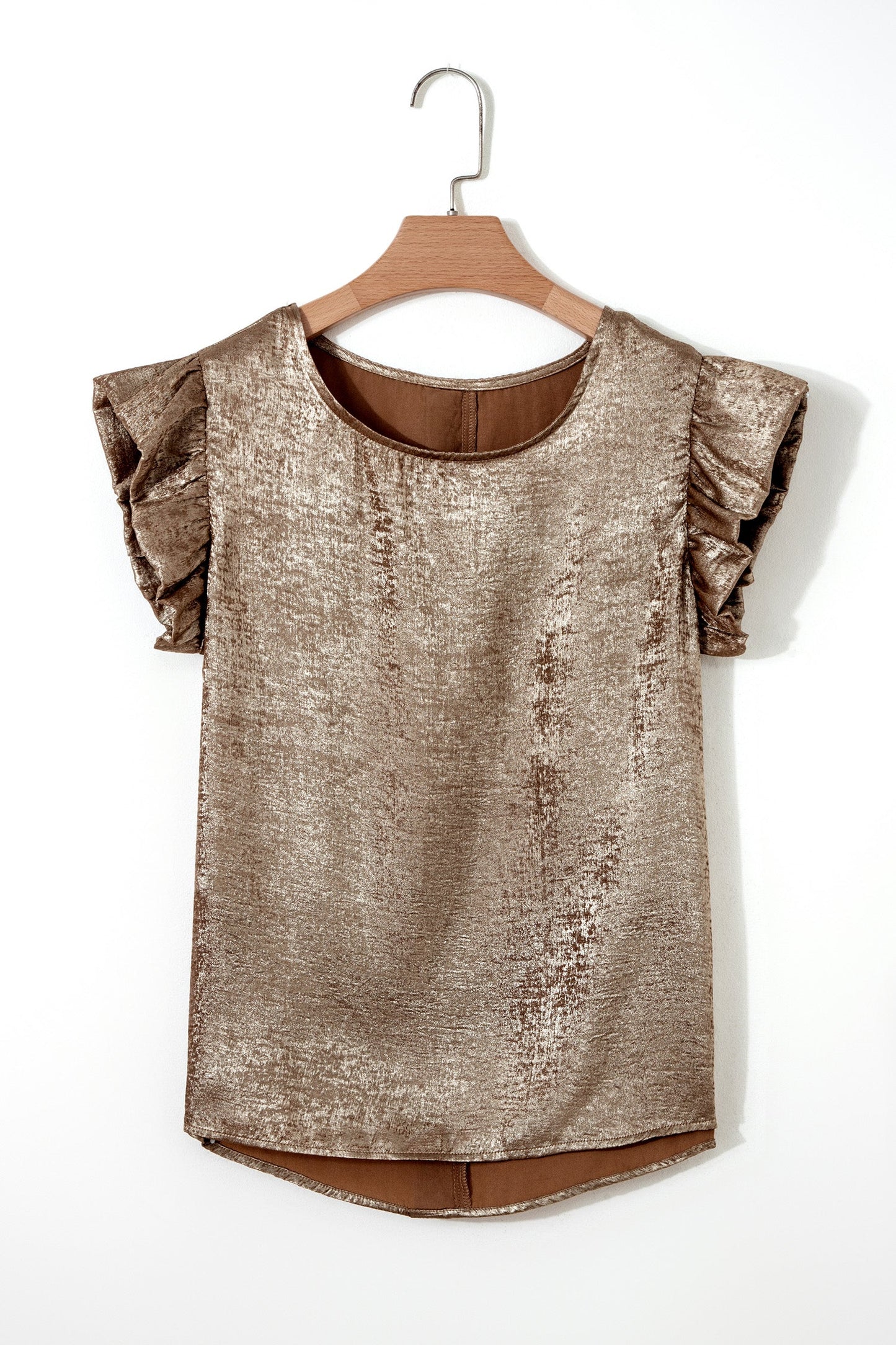Threaded Pear Parker Ruffle Trim Sleeveless Top