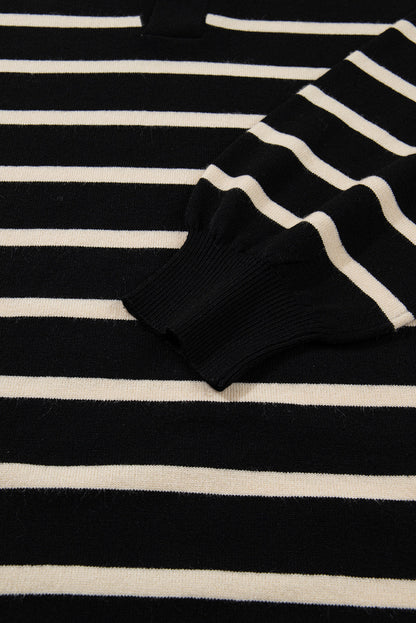 Threaded Pear Harper Collar Puff Sleeve Sweater