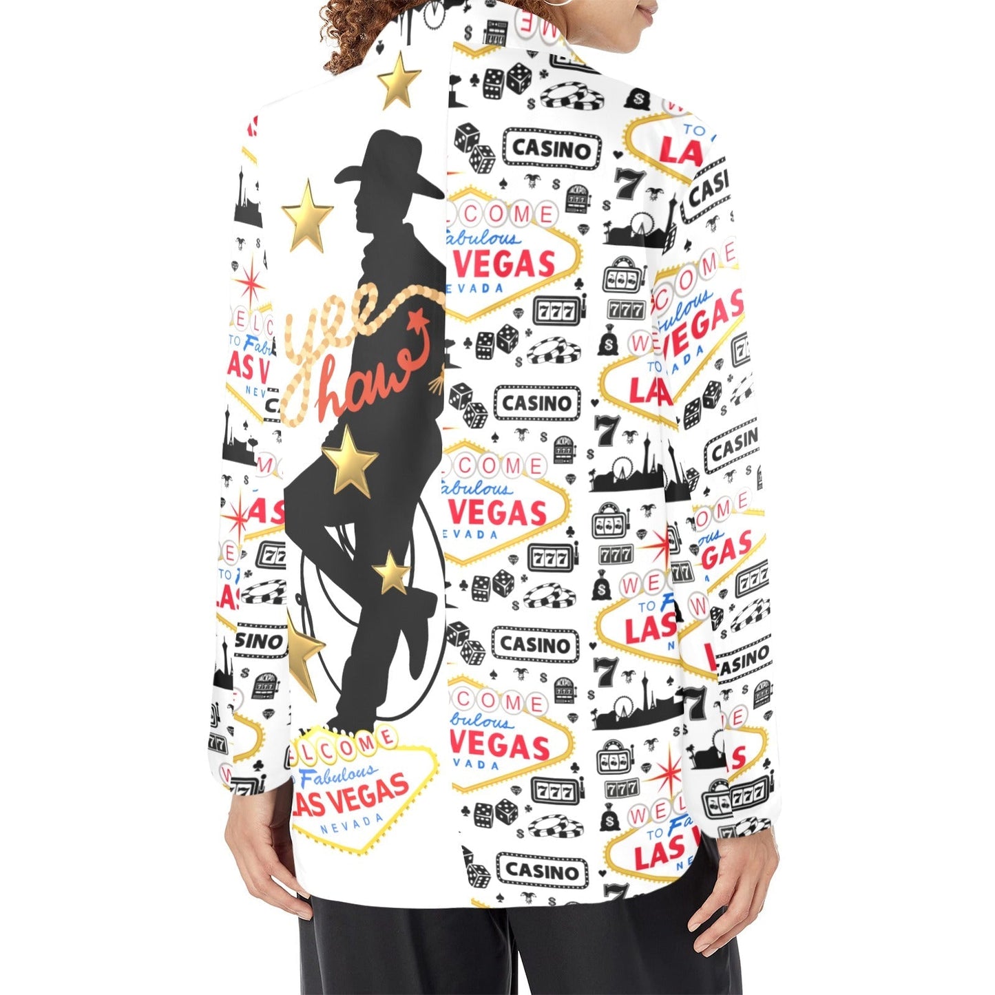 Baha Ranch Yeehaw Cowboy Vegas Women's Western Blazer