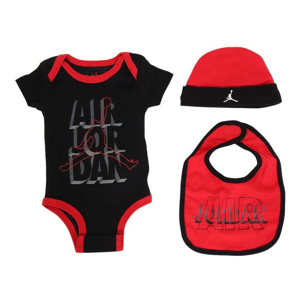 Air Jordan Baby Bodysuit, Hat And Bib 3-Pc Box Set Hats