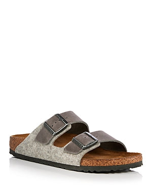 Birkenstock Arizona Leather Textile Sandals Narrow