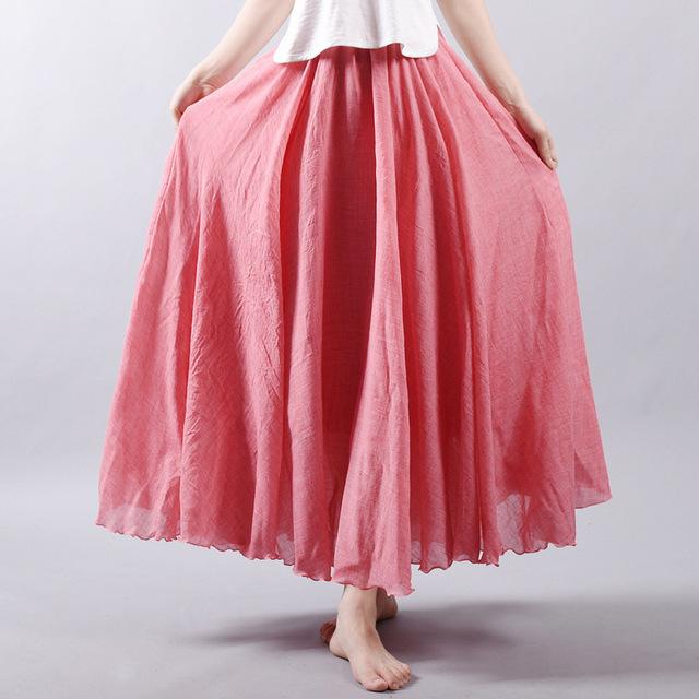 Saia Summer Skirt | High-Sense Lightweight Flowing Waistband | Trendy Minimalist Sleek A-Line Skirt | Luxury-Label Statuesque Radiant Apparel | 2026 High-Fashion Emerald-Luxe Essential