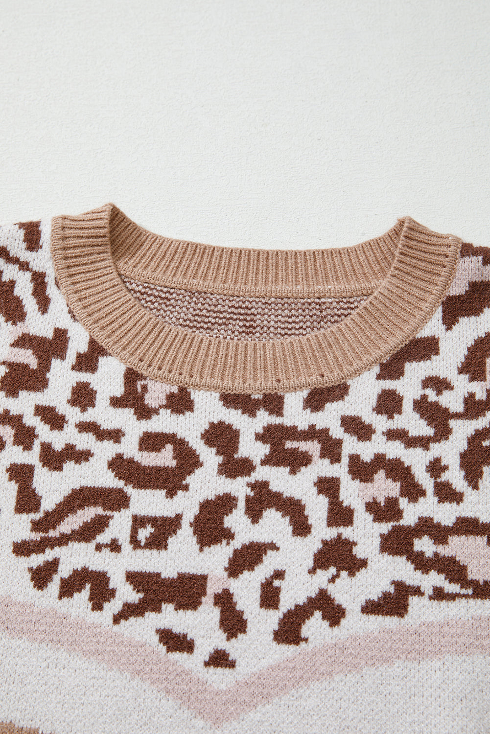 Threaded Pear Eliana Block Knit Baggy Sweater