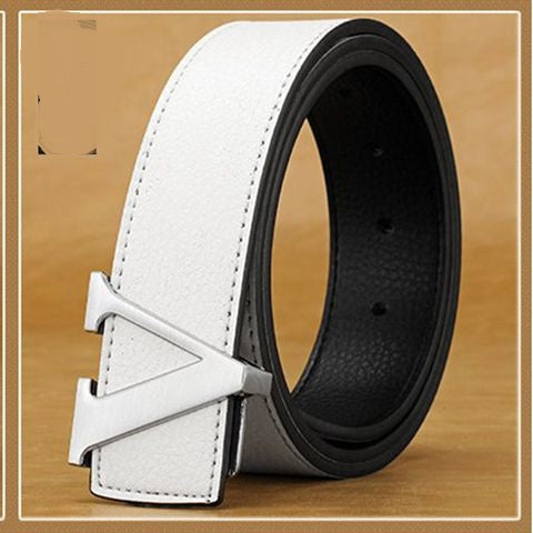 Men’s Personalized Leather Letter Belt | Initial Buckle Designer Style Belt for Men | Luxury Alphabet Motif Leather Waistband | Trendy Custom Letter Fashion Belt