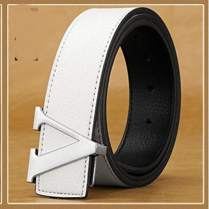 Men’s Personalized Leather Letter Belt | Initial Buckle Designer Style Belt for Men | Luxury Alphabet Motif Leather Waistband | Trendy Custom Letter Fashion Belt
