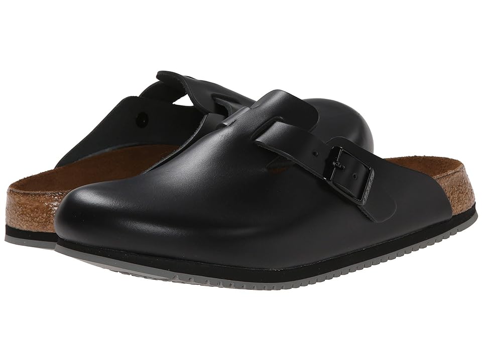 Birkenstock Boston Super Grip Natural Leather Clogs