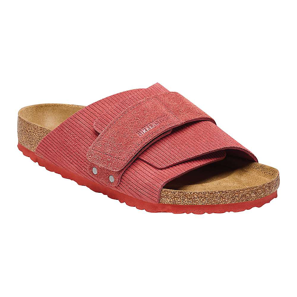 Birkenstock Unisex Kyoto Suede Leather Emb Corduroy Sienna Red