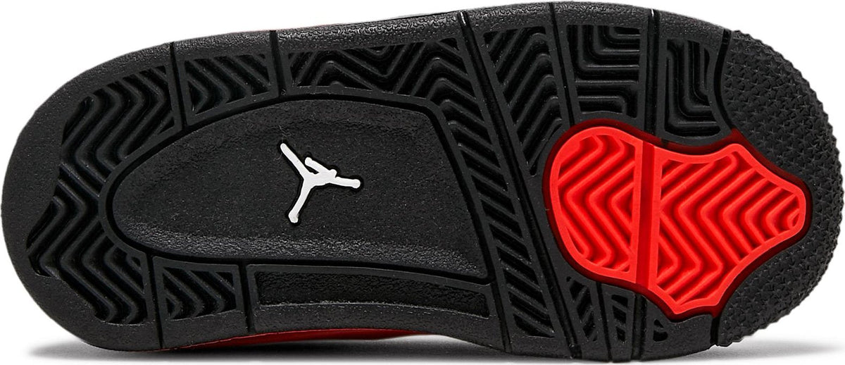 Air Jordan Toddlers Retro 4 'Red Thunder' Td Sneakers