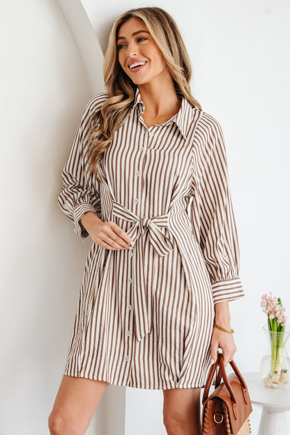Threaded Pear Hanna Sleeve Down Mini Shirt