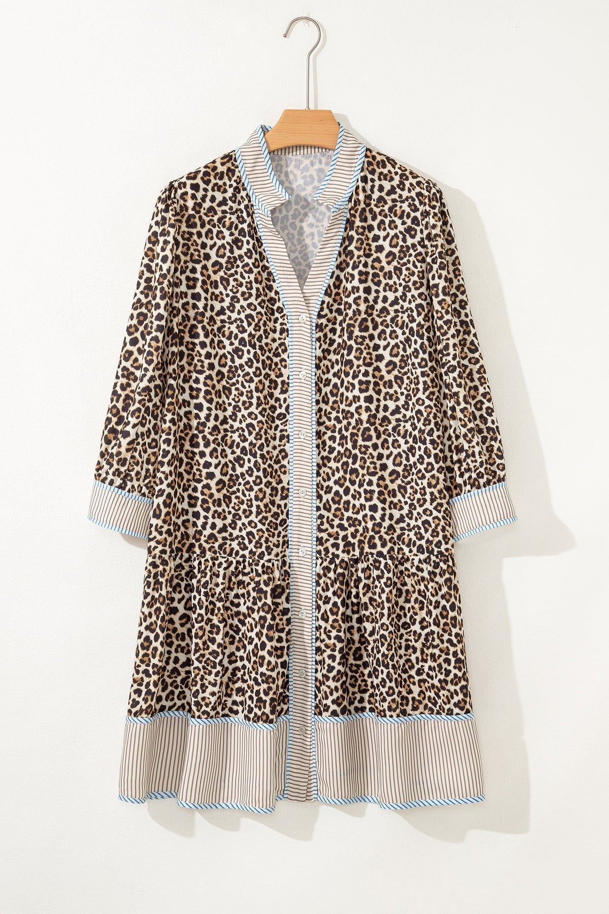 Threaded Pear Davina Long Sleeve Mini PLUS Dress