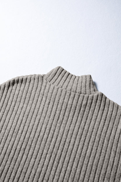 Threaded Pear Amira High Knitted Pullover Top