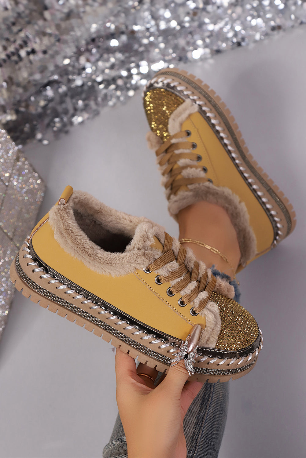 Threaded Pear Harper Lace Up Flat Shoes