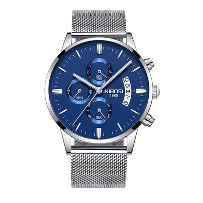 Men’s Luxury Fashion Wristwatch | Classic Business Casual Quartz Watch | Elegant Stainless Steel Men's Timepiece | Premium Waterproof Minimalist Watch for Men