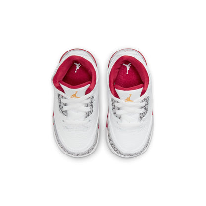 Air Jordan Toddlers Retro 3 Td 'Cardinal' Sneakers