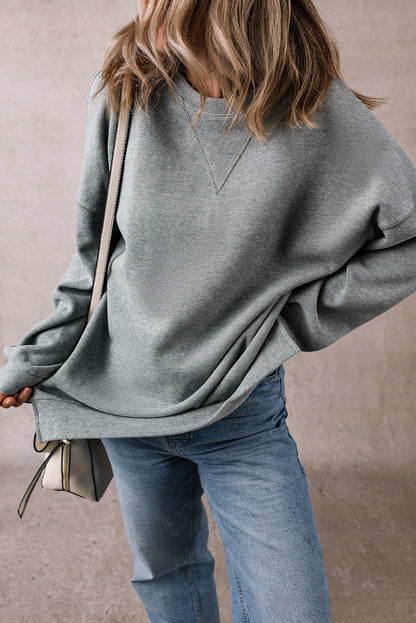 Threaded Pear Rorivina Drop Shoulder Oversized Sweatshirt