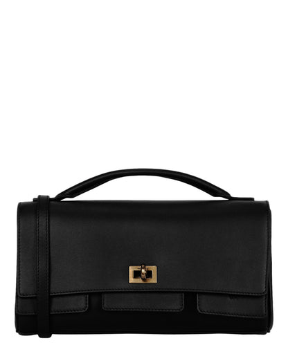 Balenciaga Bel Air Small Leather Clutch Bag