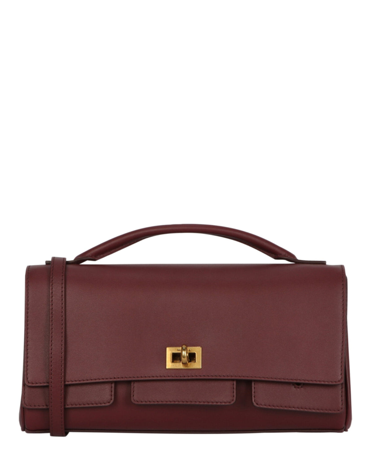 Balenciaga Bel Air Small Leather Clutch Bag