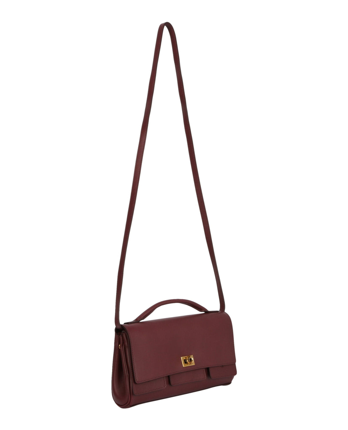Balenciaga Bel Air Small Leather Clutch Bag